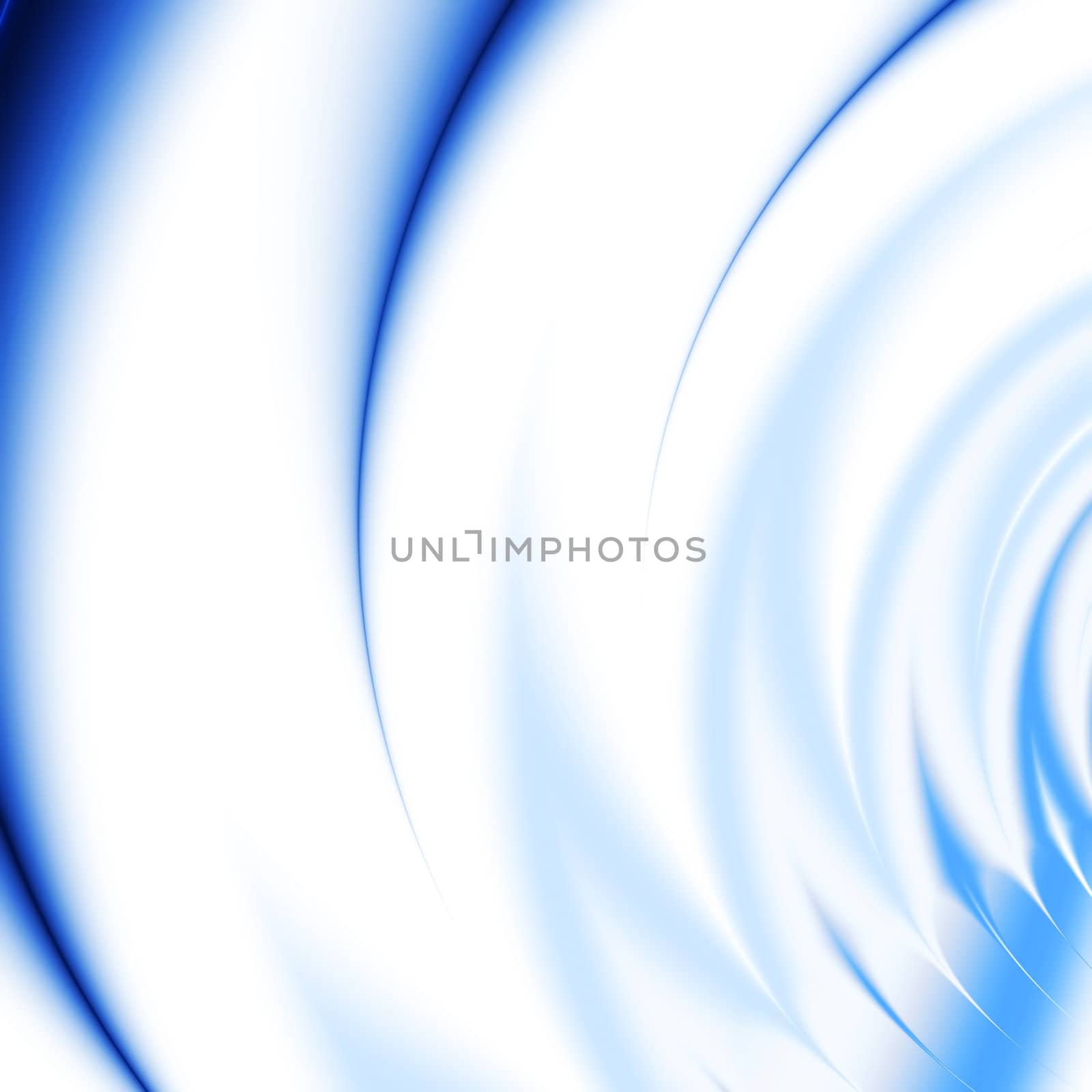 abstract waves, overflowing the tints of blue color on a white background by Serp