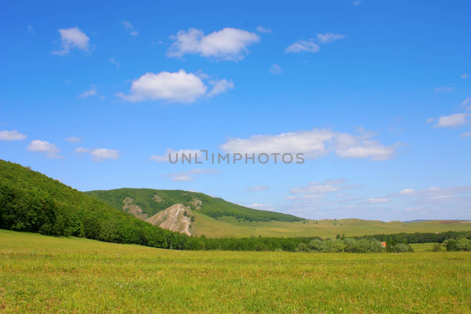 Summer kandscape with mountains by sergpet