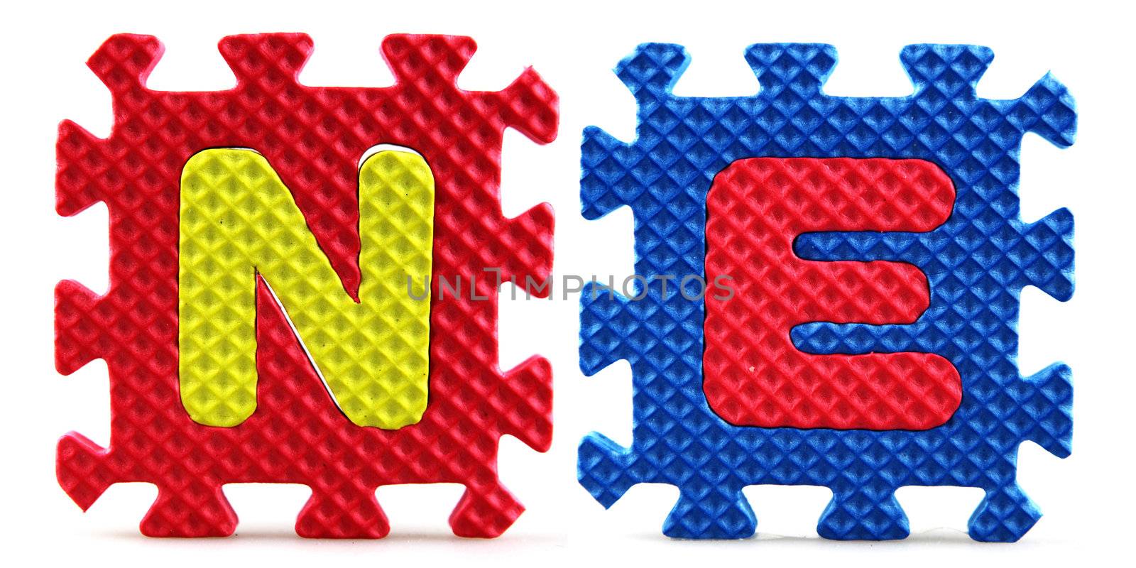 Country abbreviations isolated on white background