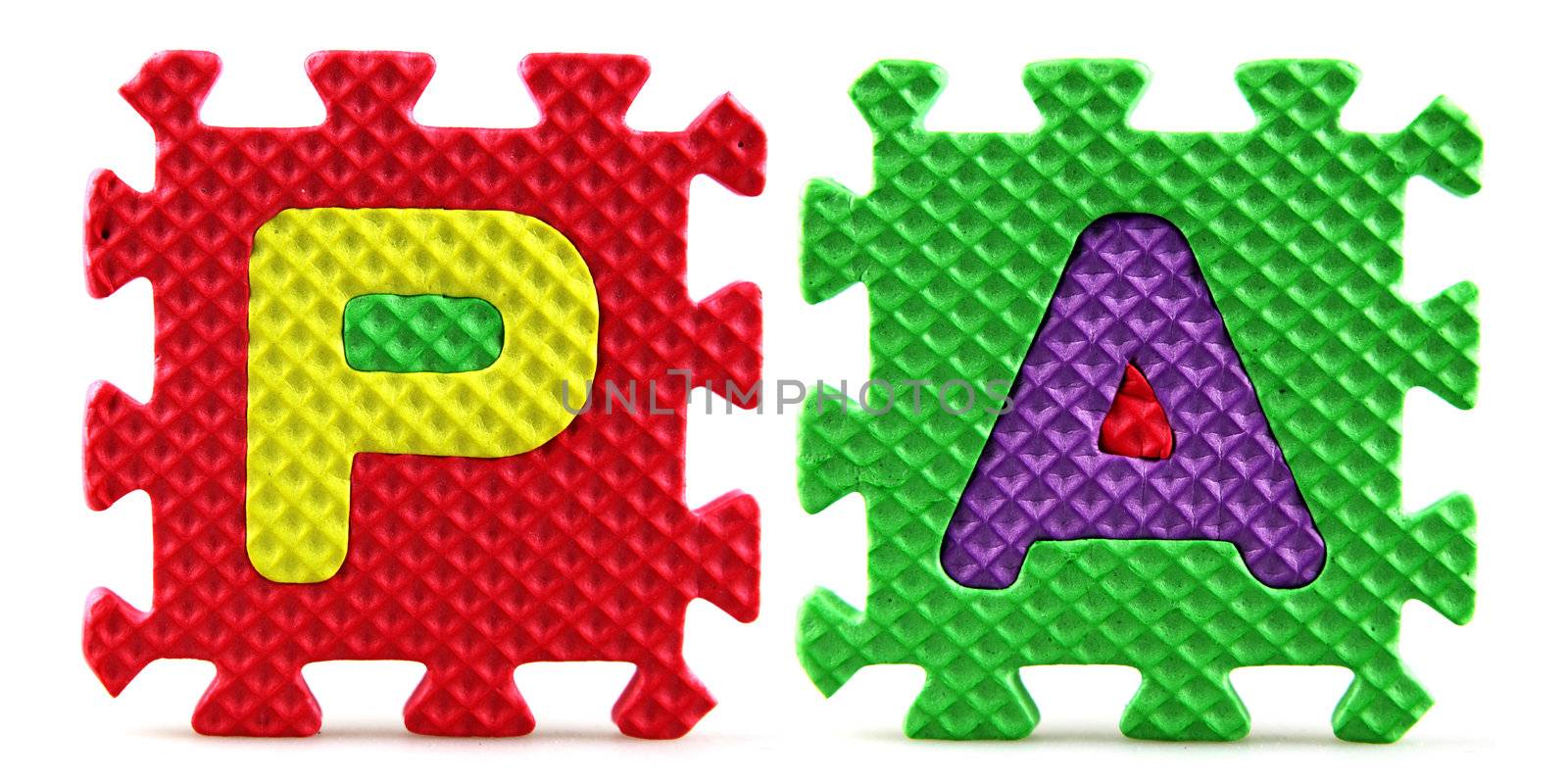 Country abbreviations isolated on white background