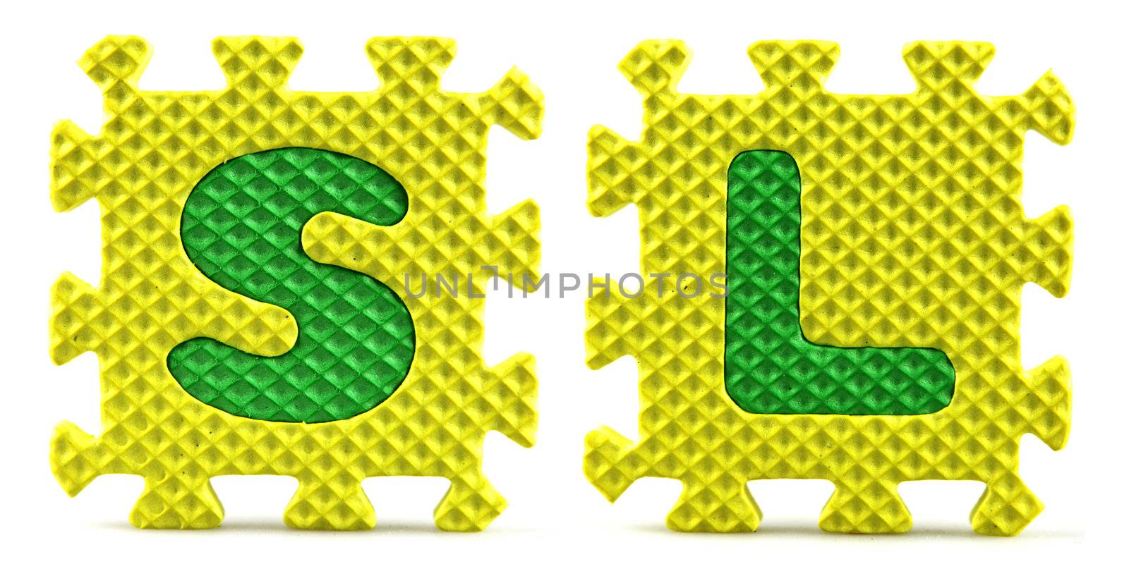 Country abbreviations isolated on white background