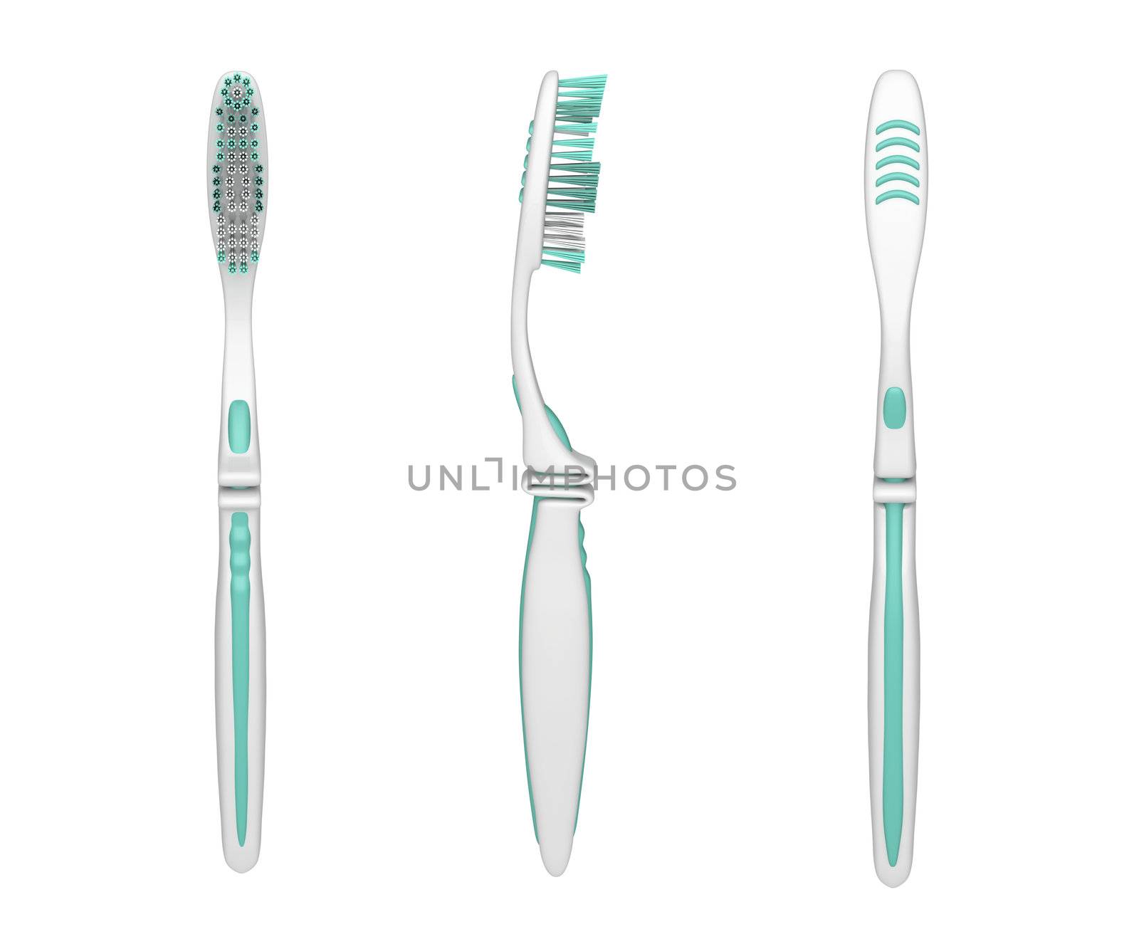 Toothbrush isolated on white by magraphics