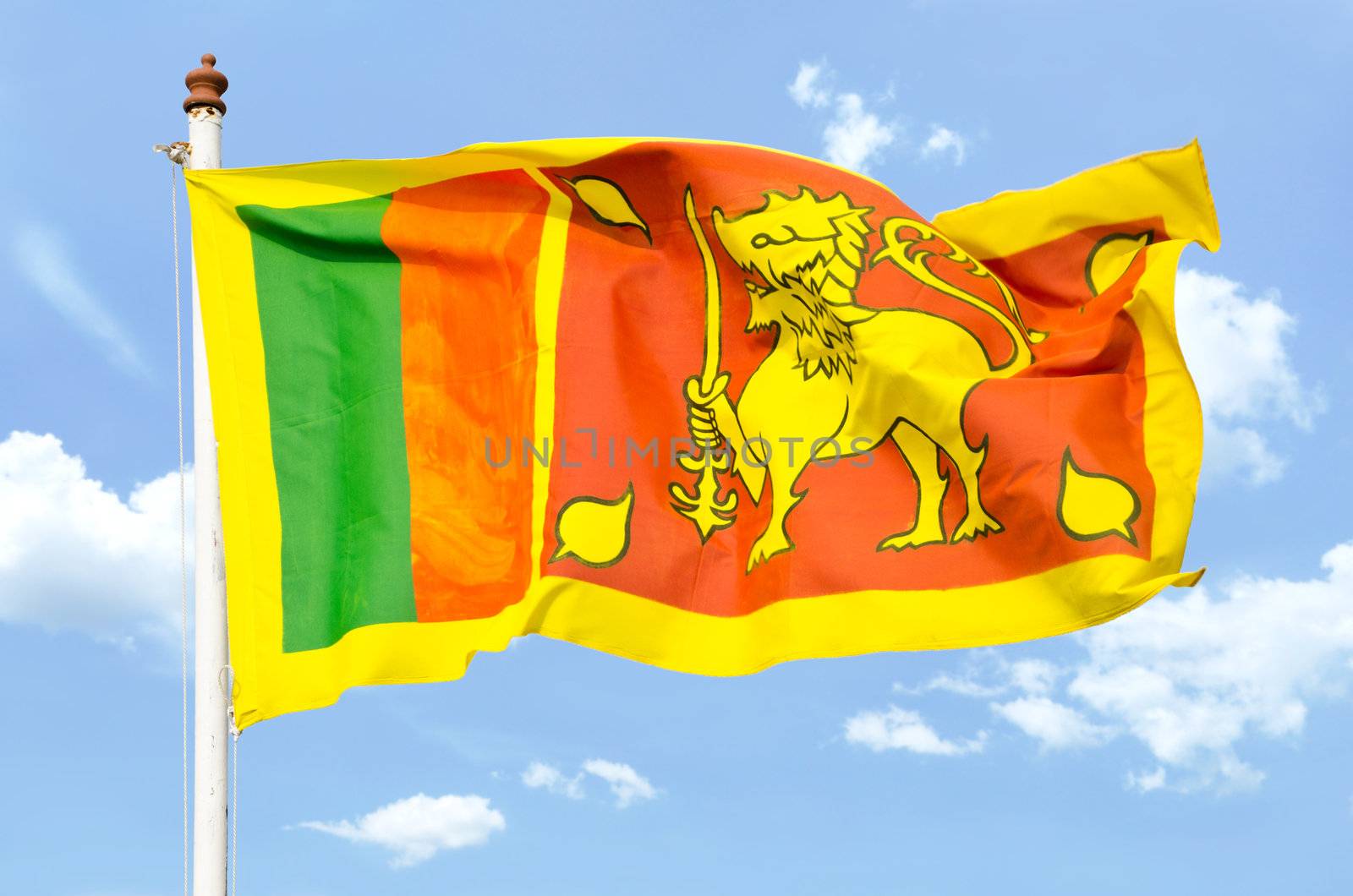 national flag of Sri Lanka by Sergieiev