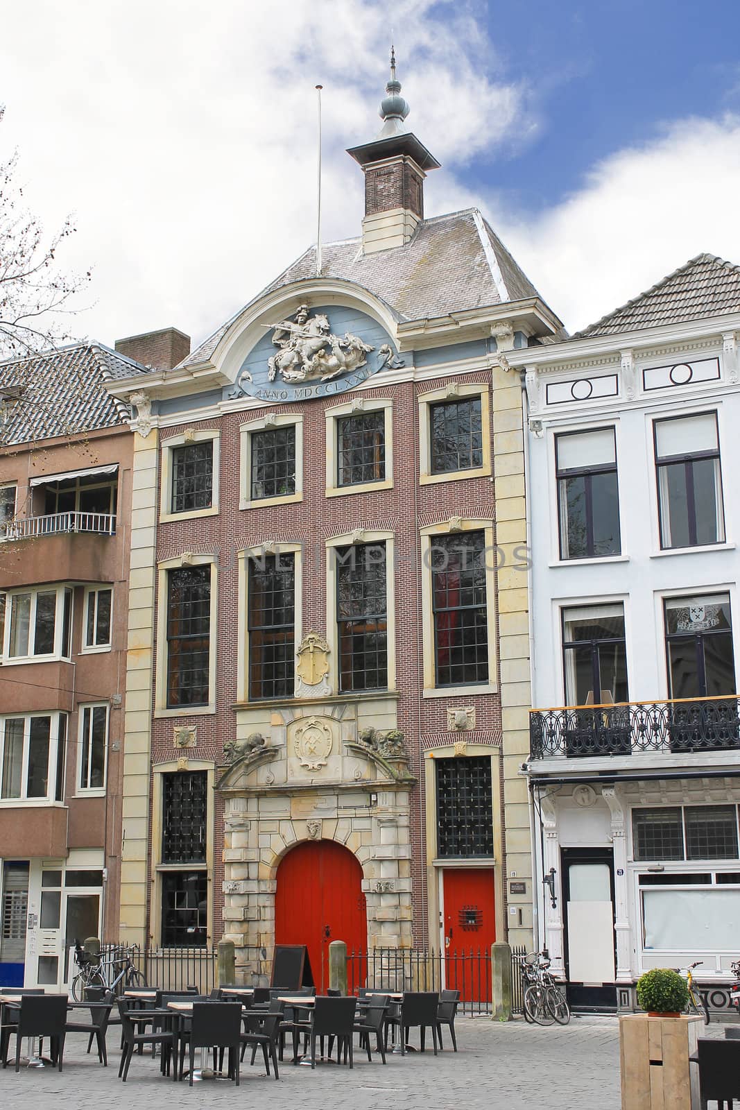 A street in Breda in the province of Brabant, Netherlands