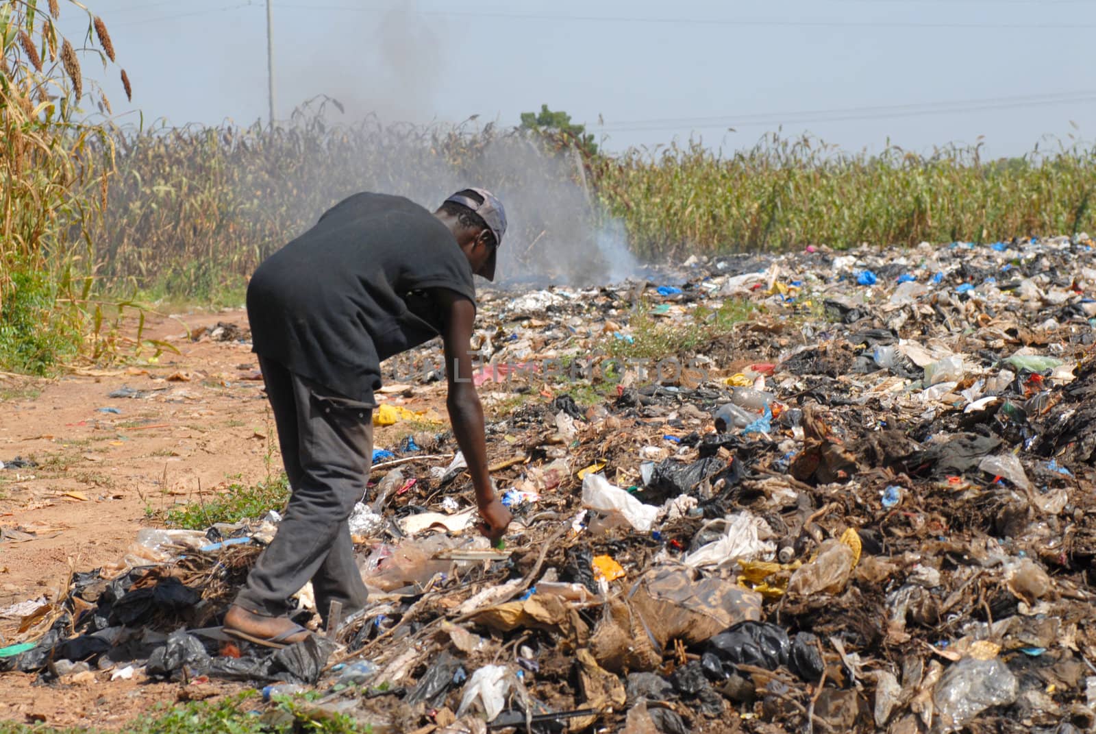 landfill in the city of Ouagadougou, Burkina Faso