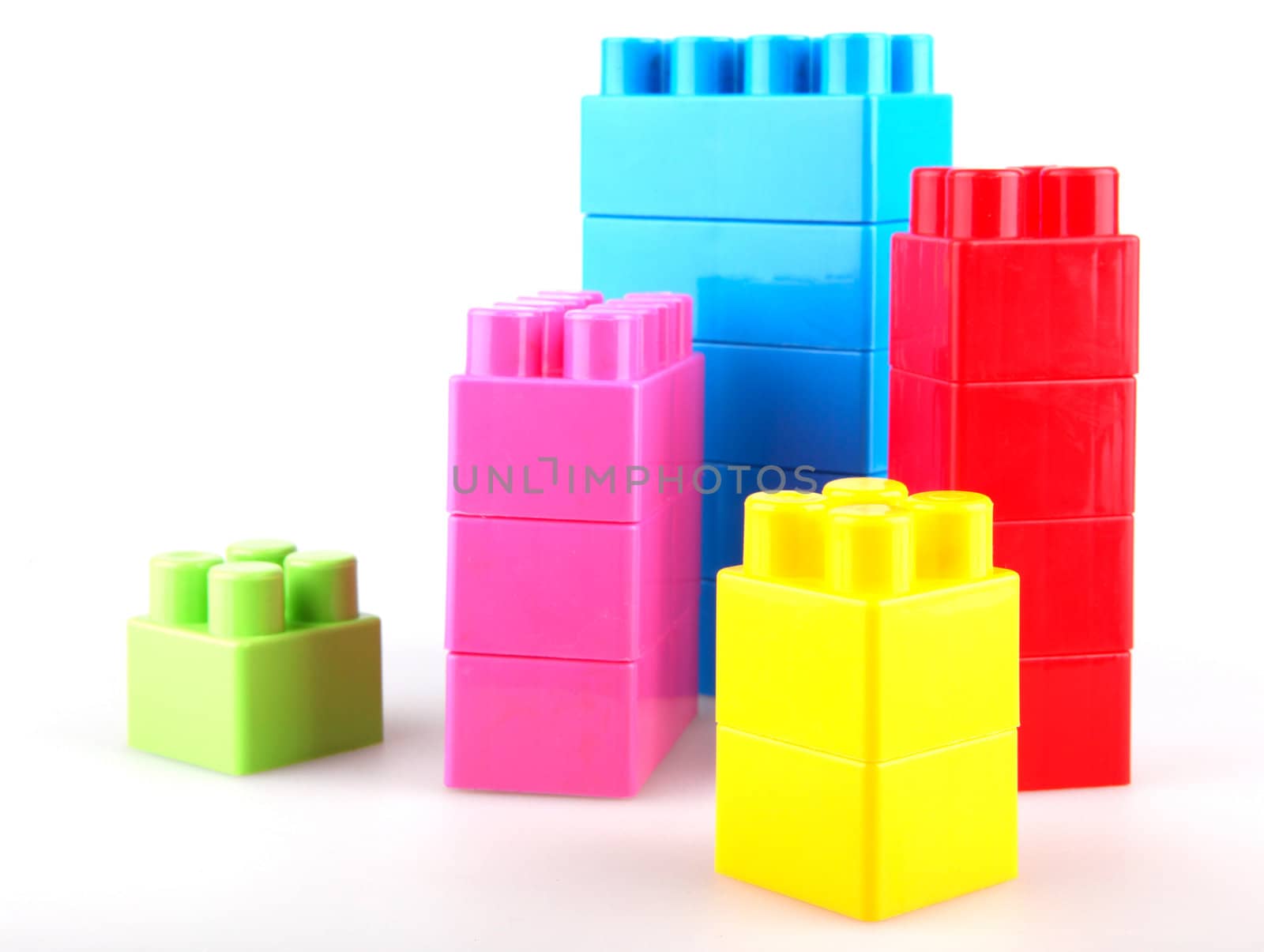 Plastic building blocks