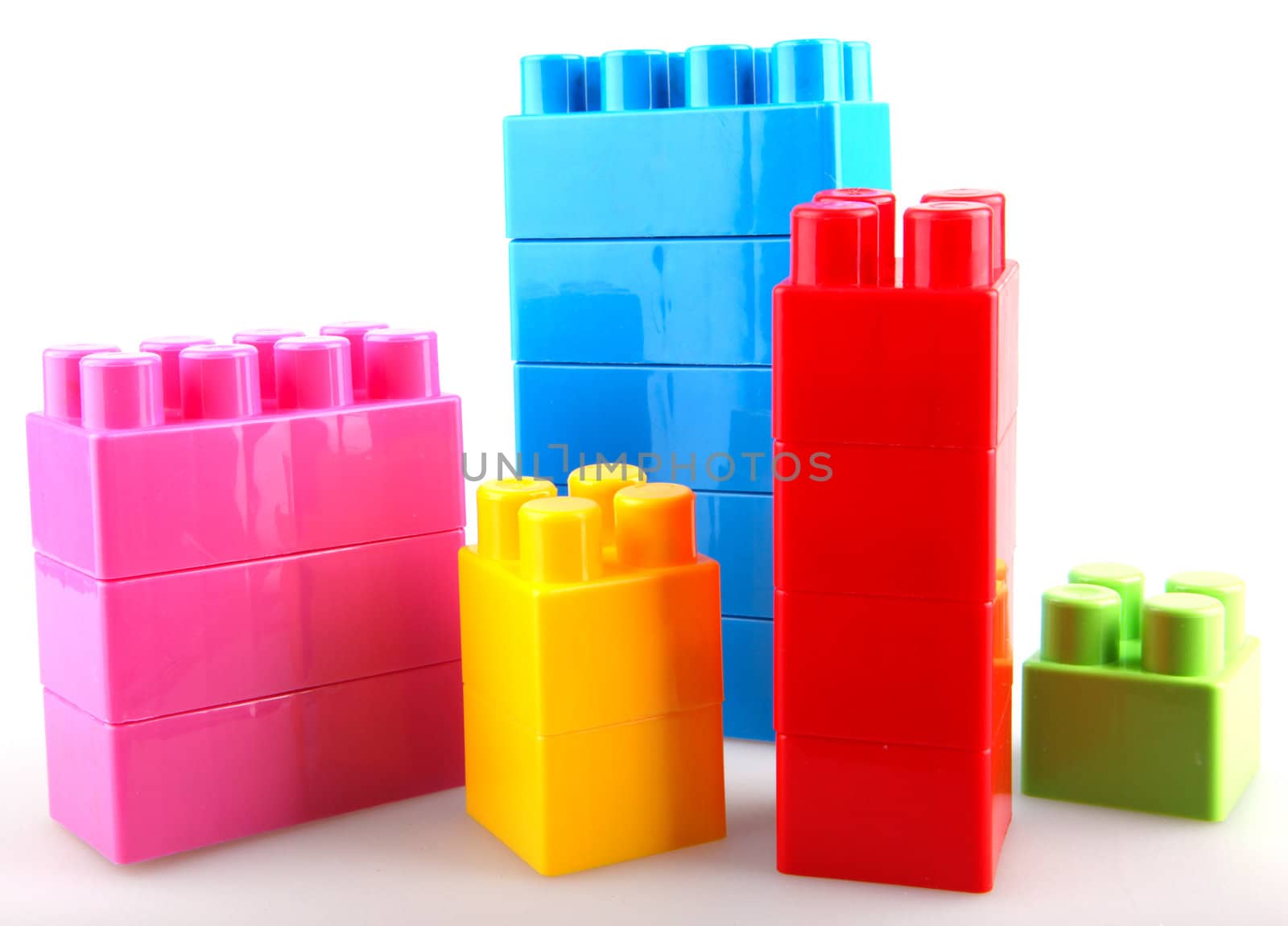 Plastic building blocks