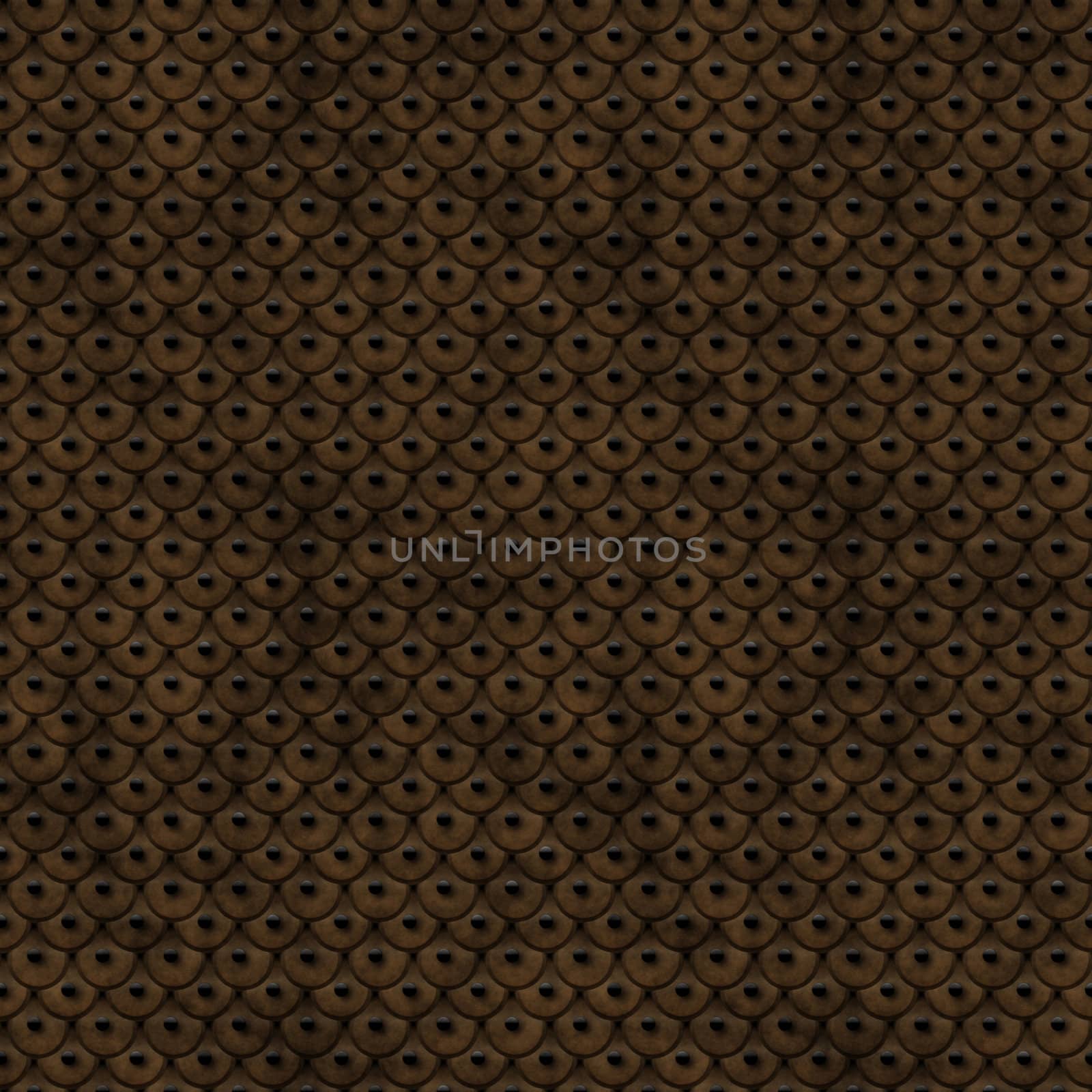 Ancient Leather Scales Seamless Pattern Illustration