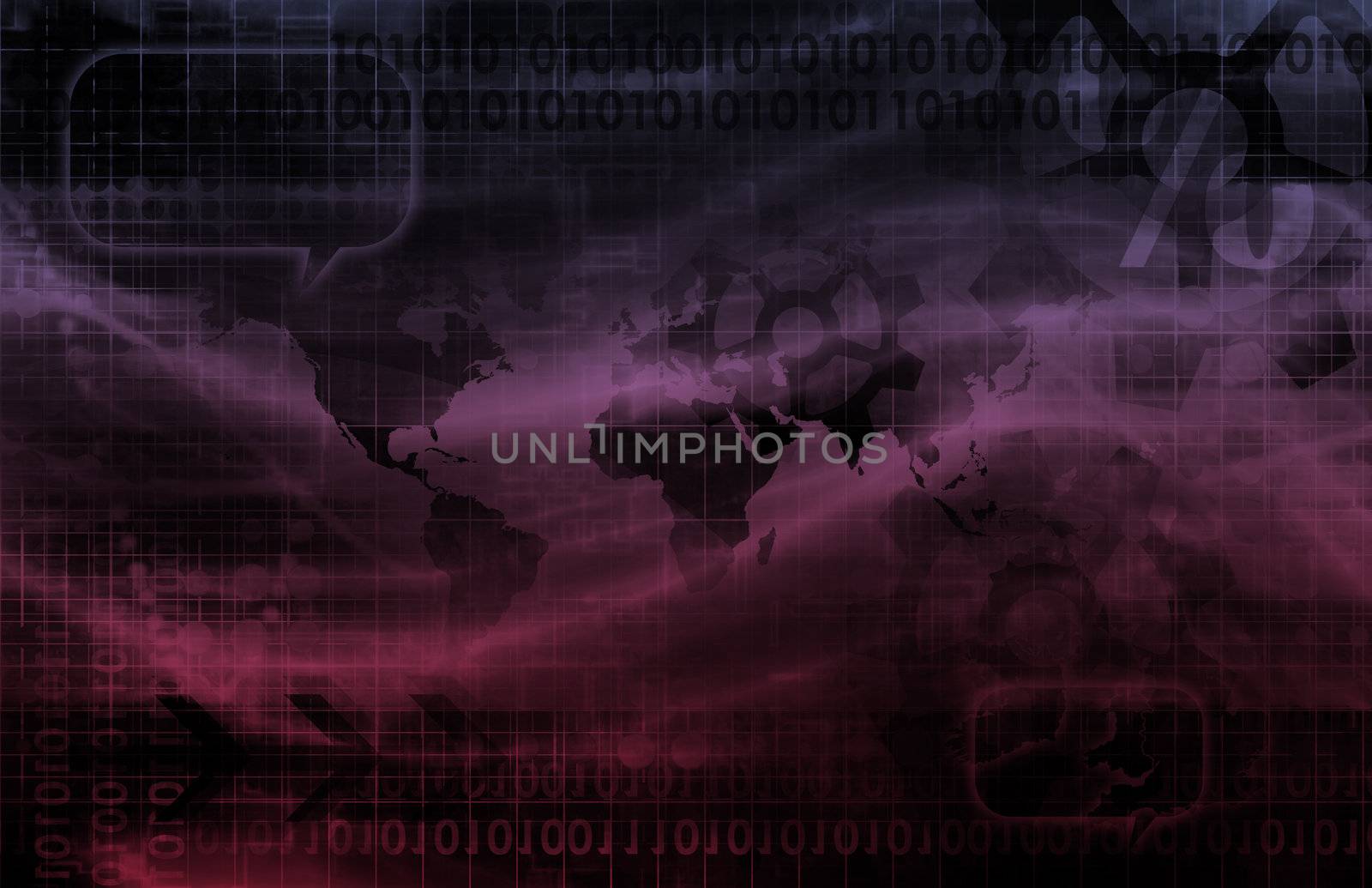 Information Technology or IT as a Art Background