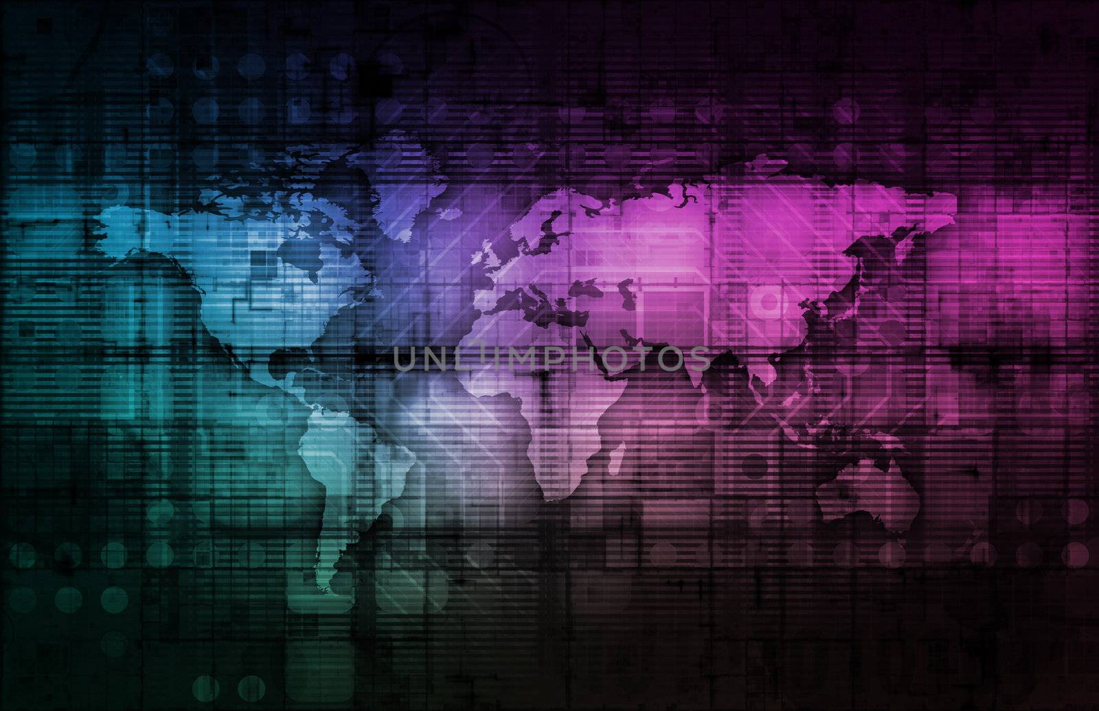 Modern Technology Code Illustration Lines as Art