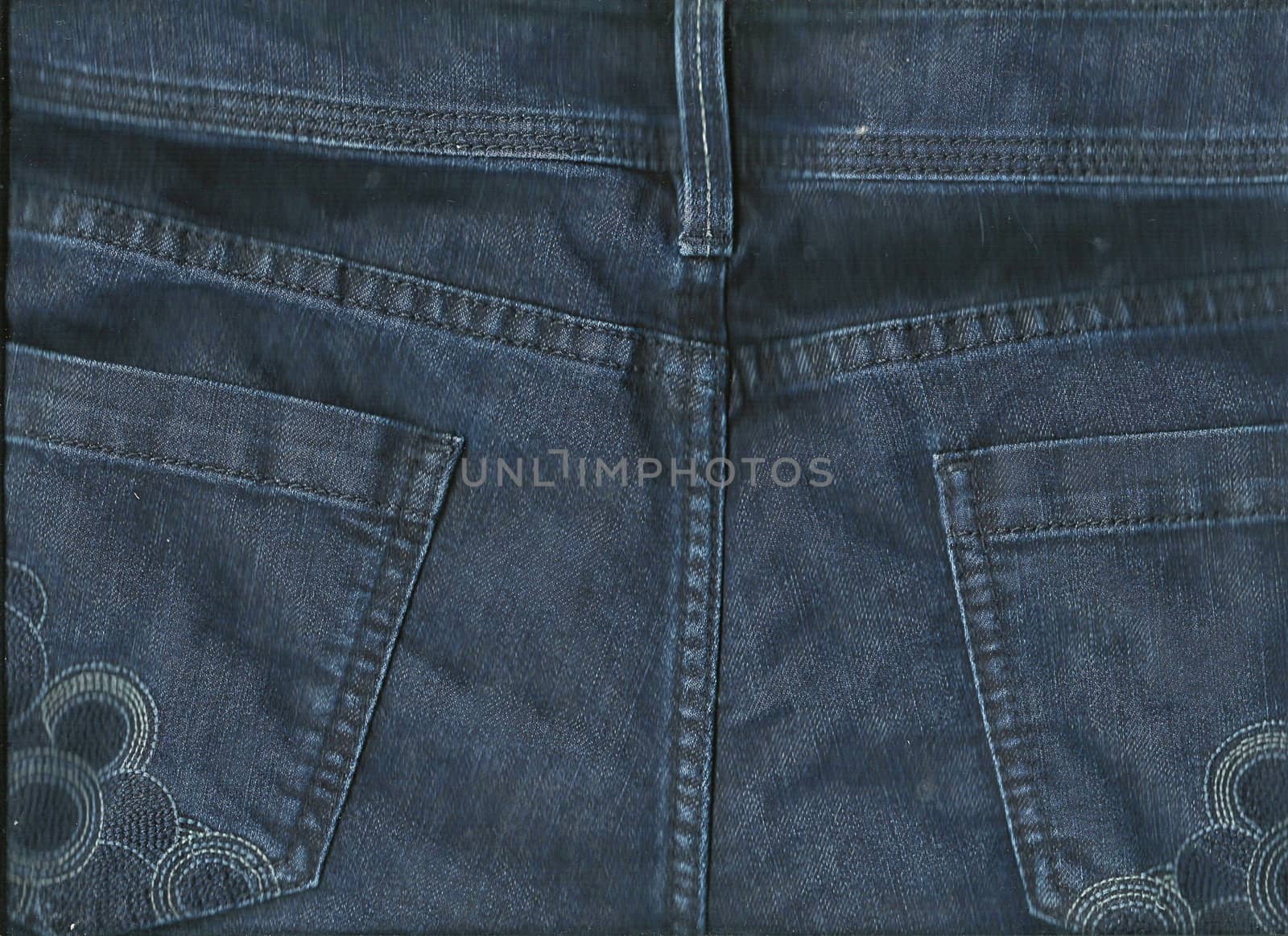 back blue jeans texture