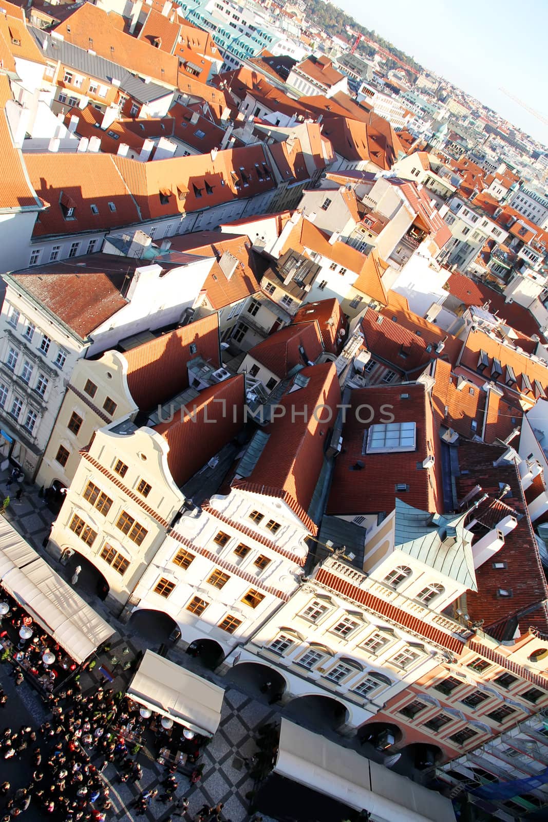 View over Prague, Czech republic, Europe.