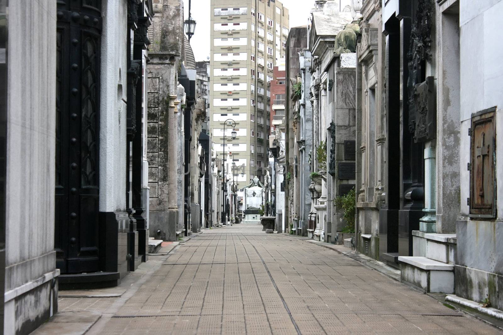 The Cemetery of Recoleta, Buenos Aires, Argentina.