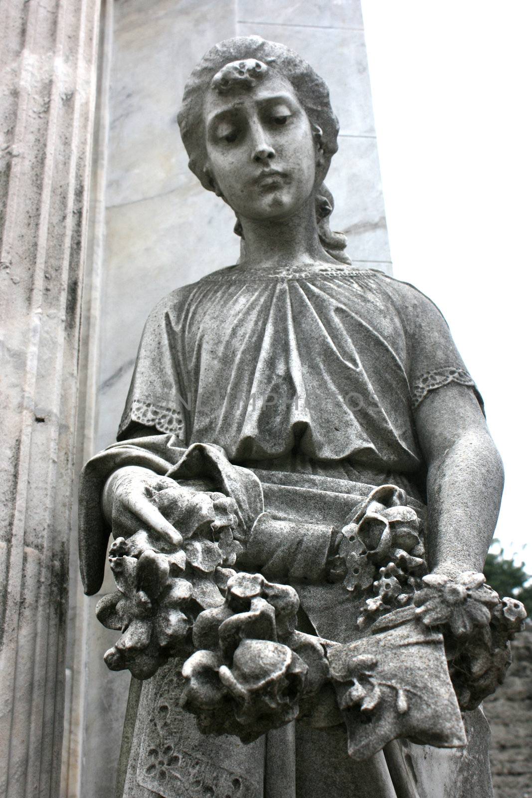 Statue in the Cemetery of Recoleta, Buenos Aires, Argentina.