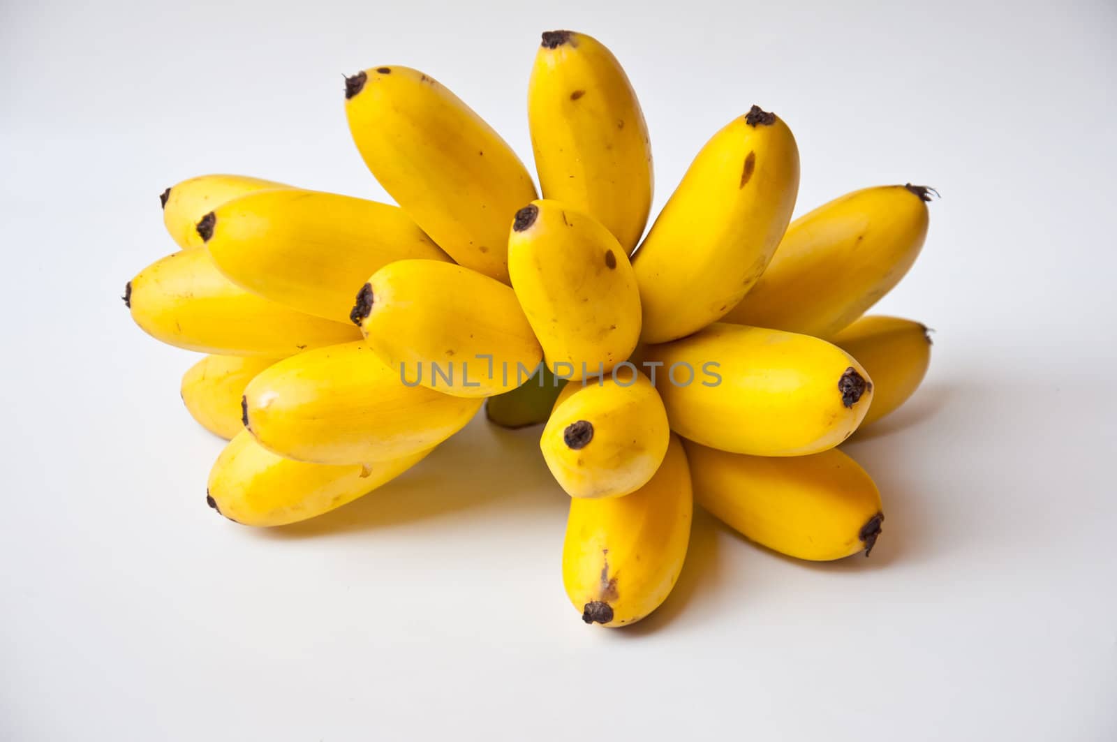 banana on white background