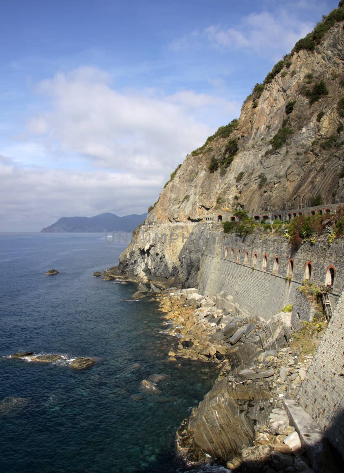 Via Dell'Amore (Love Walk), is a trail between the villages of Riomaggiore and Manarola.  The two villages are part of the five villages that make up Cinque Terre.  Located on the rugged coast of the Italian Riviera in the Lugeria region of Italy.
