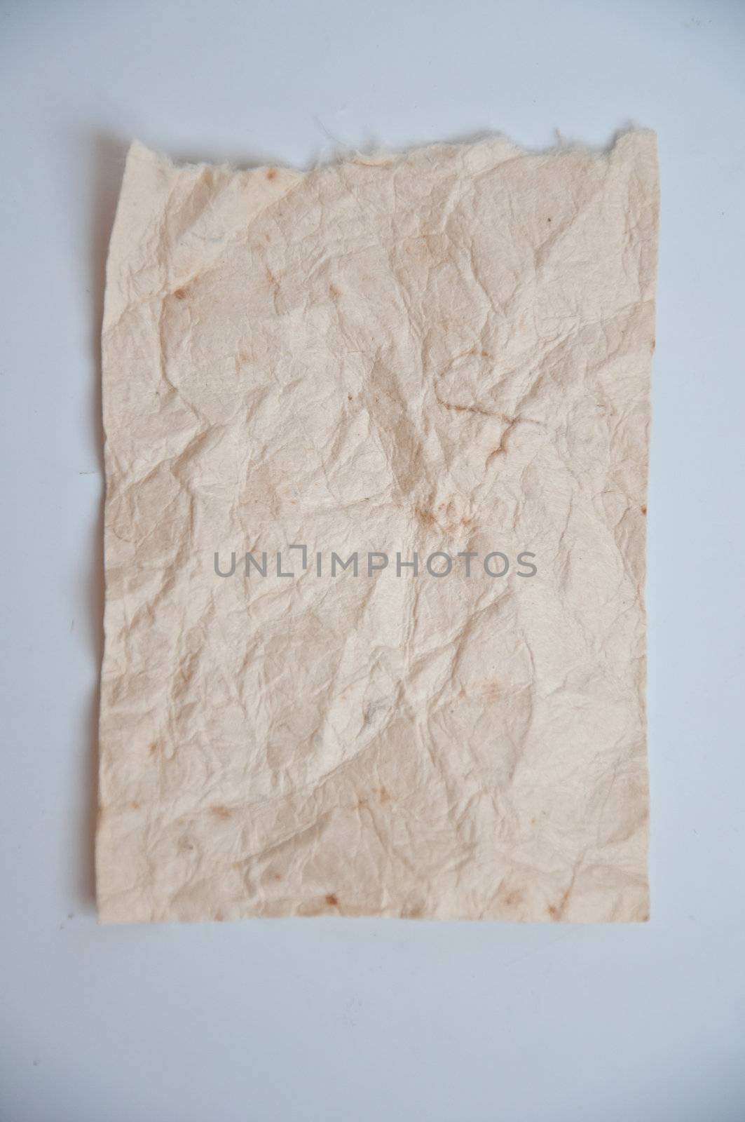 mulberry paper on white background