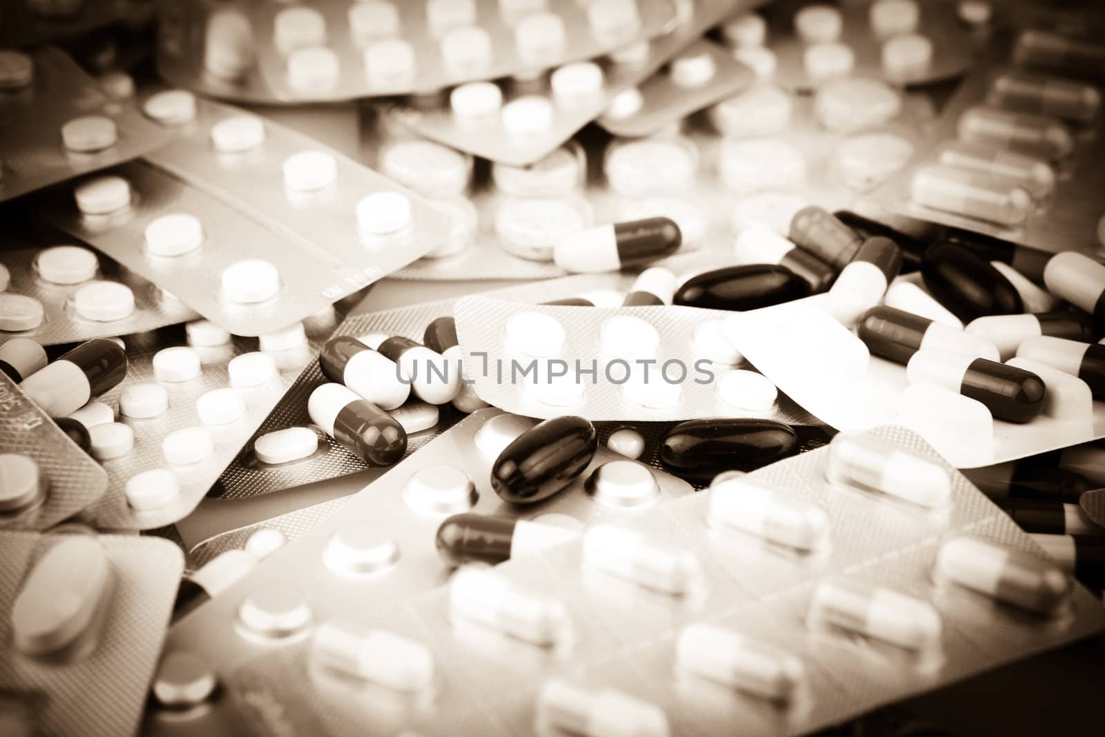 Packs of pills