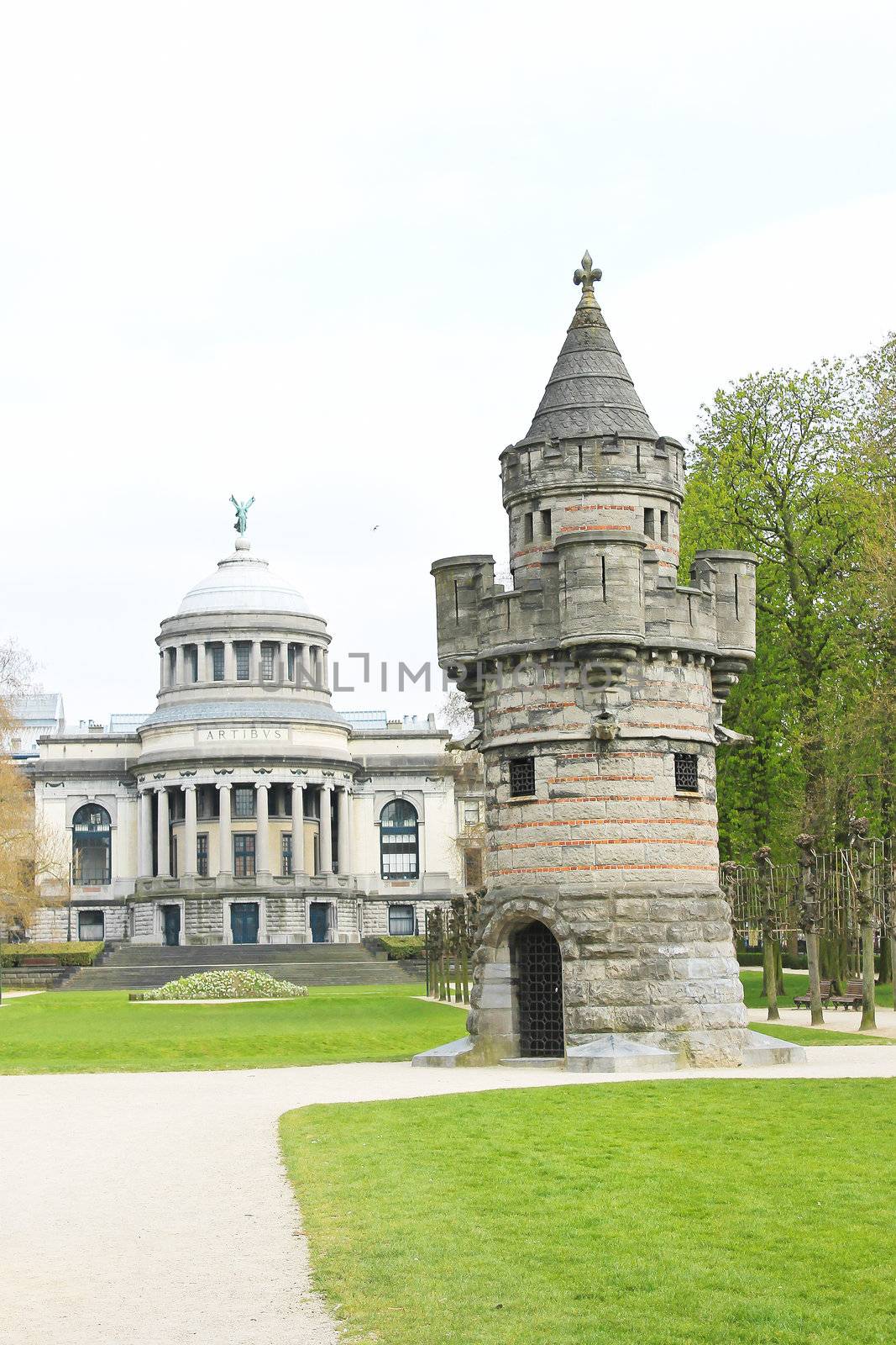 The fortress tower in a park in Brussels by NickNick