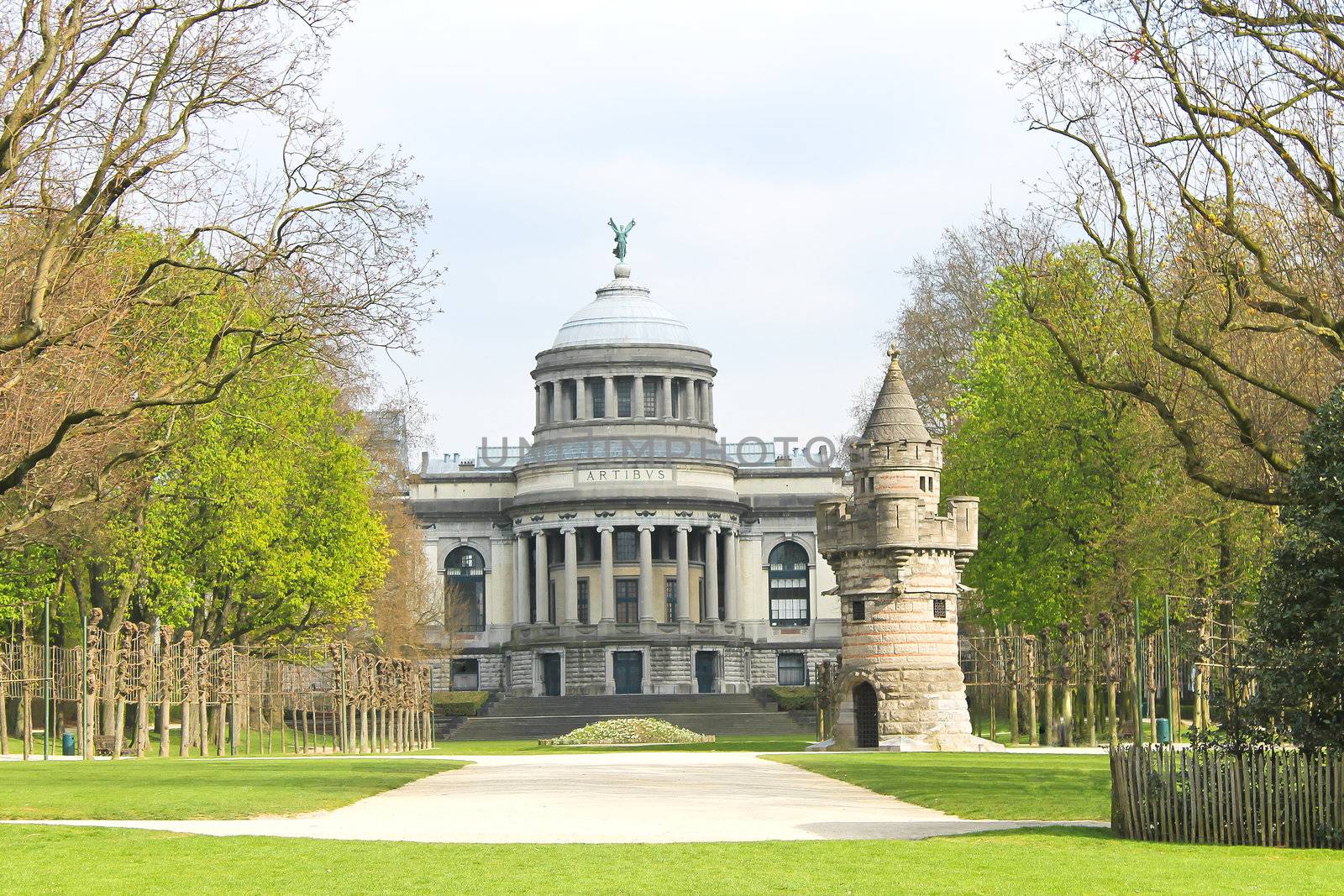 The fortress tower in a park in Brussels by NickNick