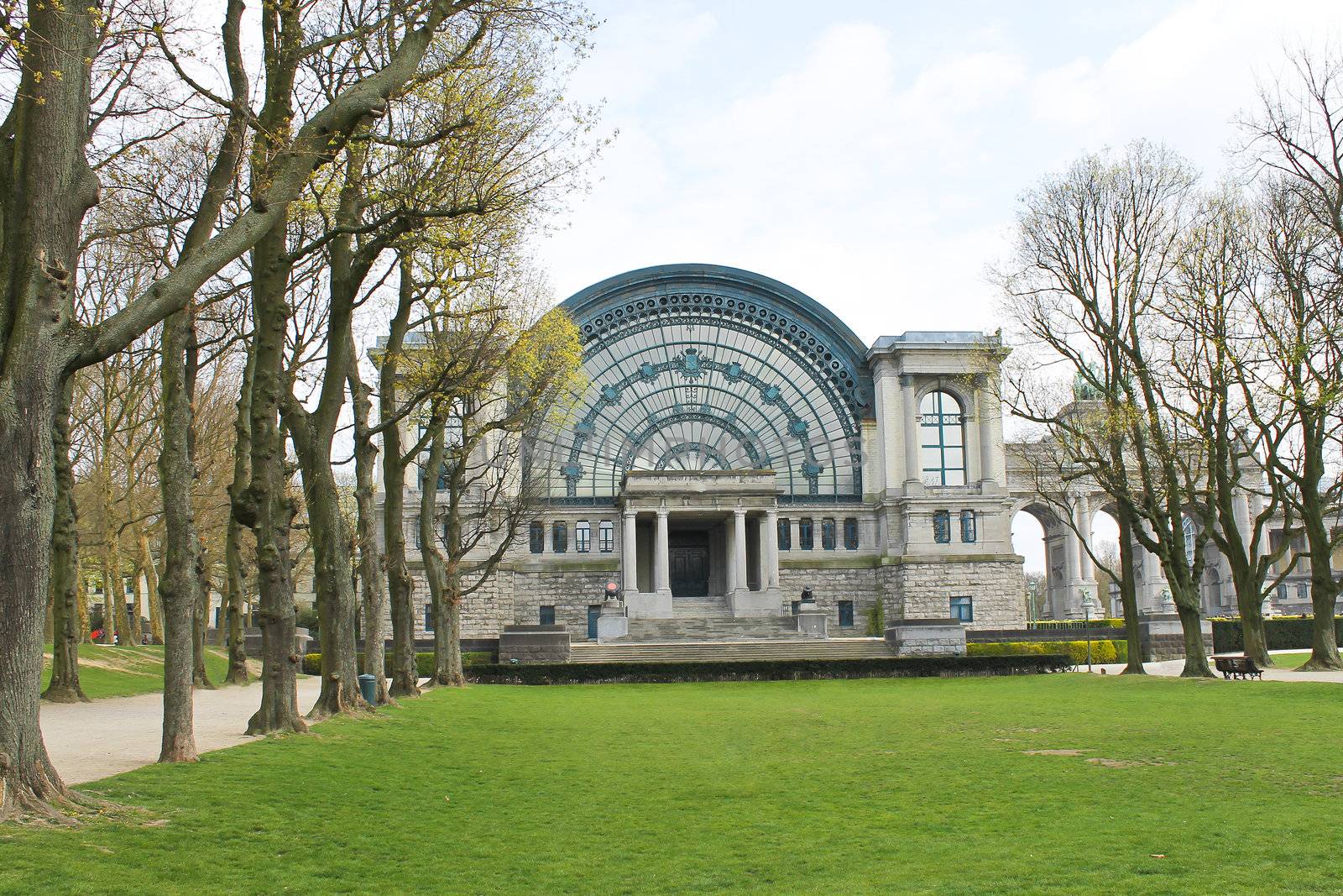 Spring jubelpark in brussels, belgium 