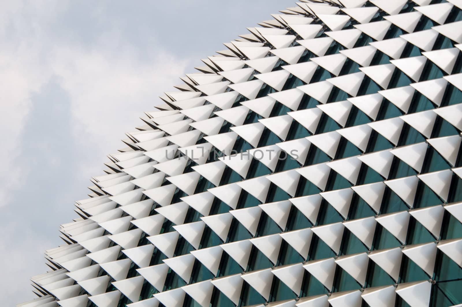 Esplanade opera building in Singapore is known as the big durian to locals for its unique roofing style