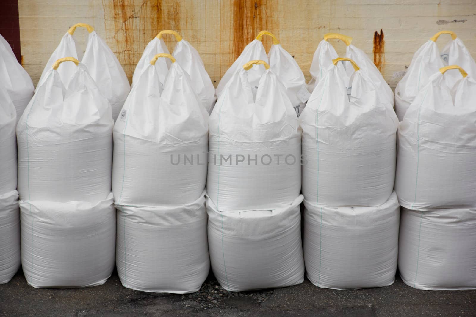 Picture a bunch of big bags of industrial salt