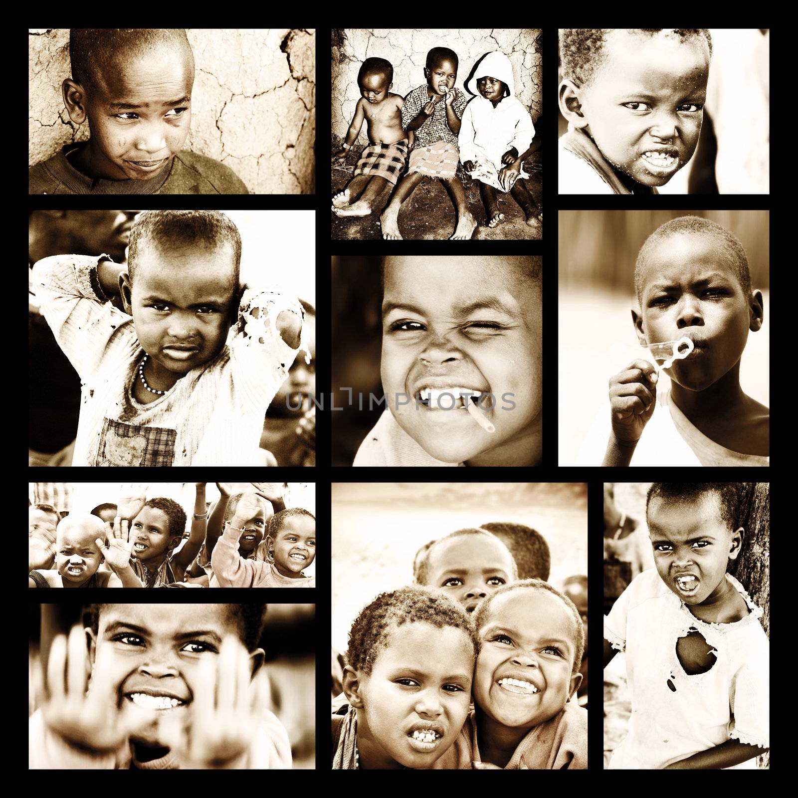 African Children Collage by Anna_Omelchenko