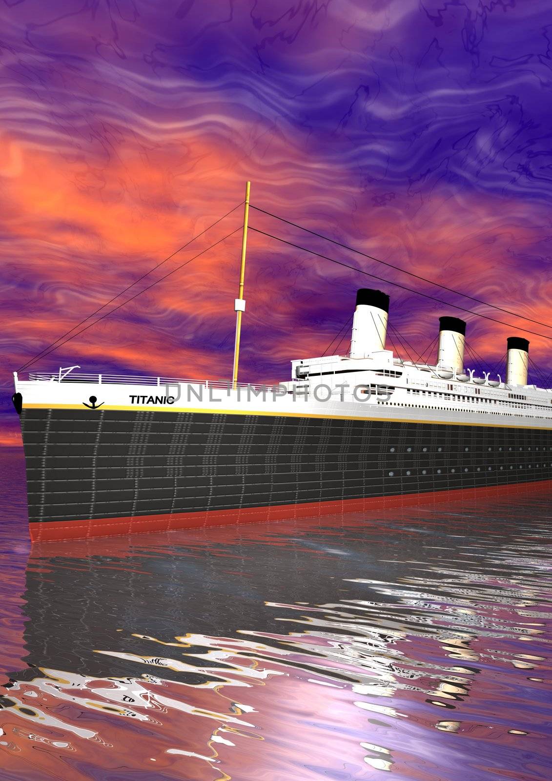 Titanic and sky pink