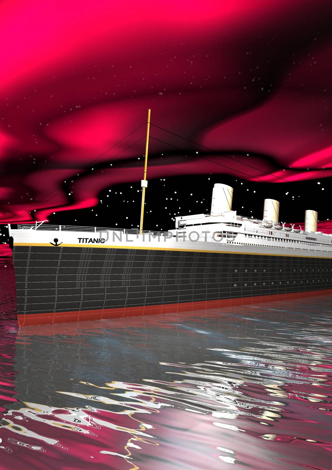 Titanic 1912 - 2012 and sky pink