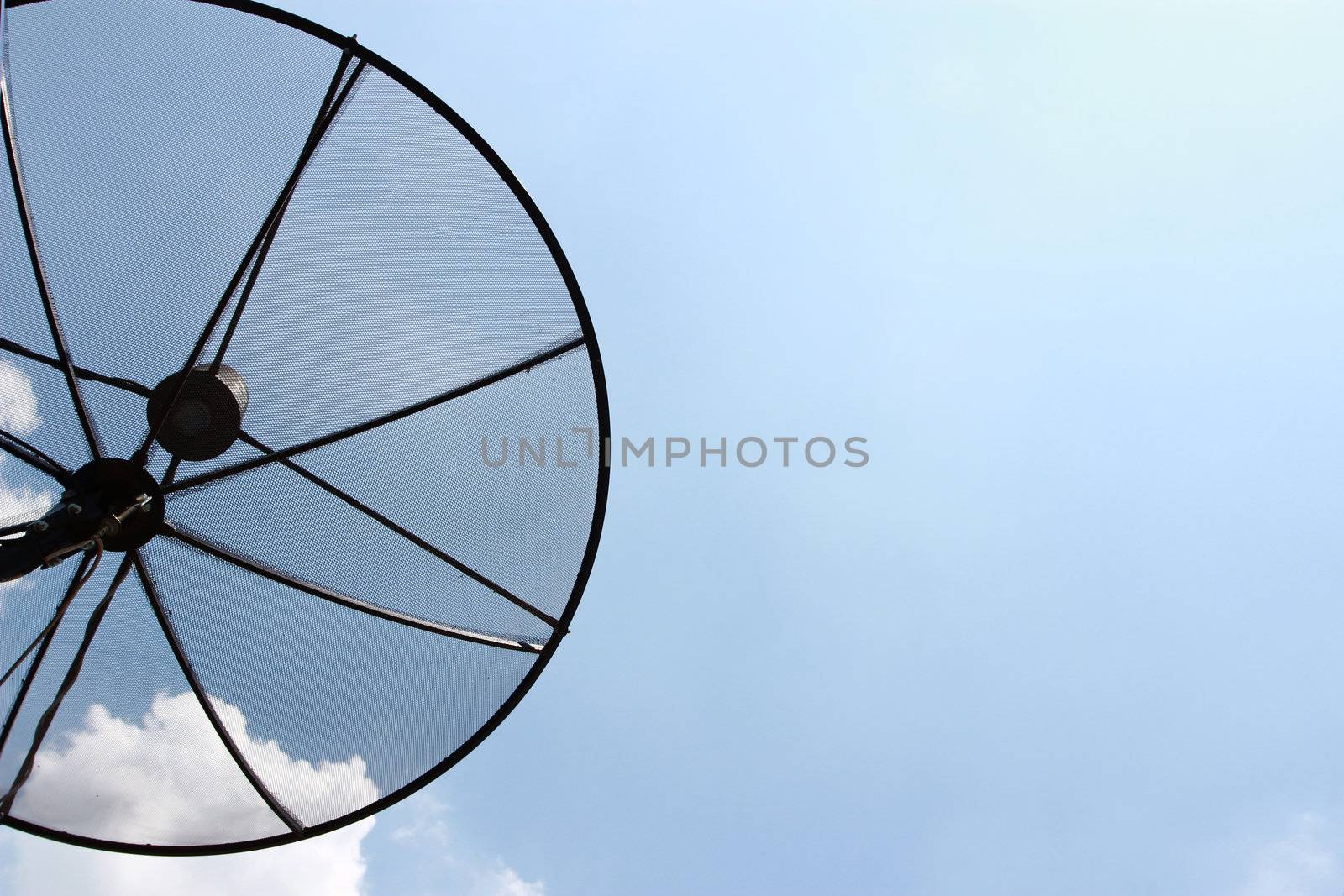 satellite dish antennas under sky by bajita111122