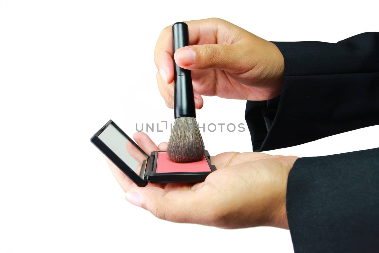 Cosmetics in the hand