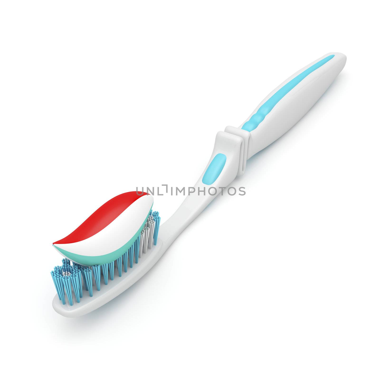 Toothbrush with toothpaste by magraphics