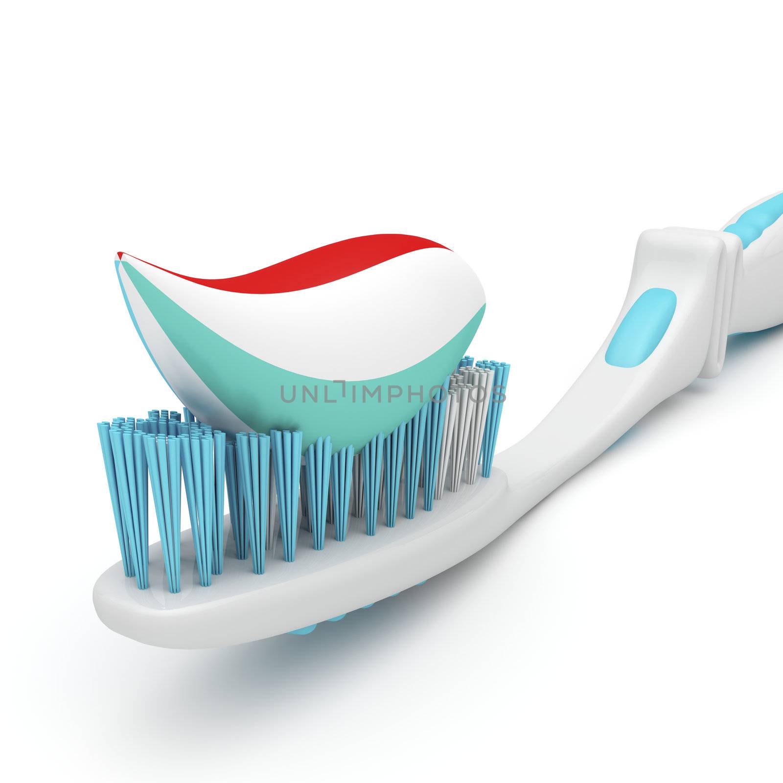 Toothbrush with toothpaste by magraphics