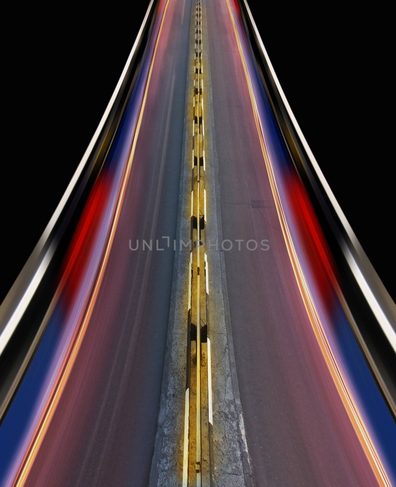 fast-speed highway of city by ssuaphoto