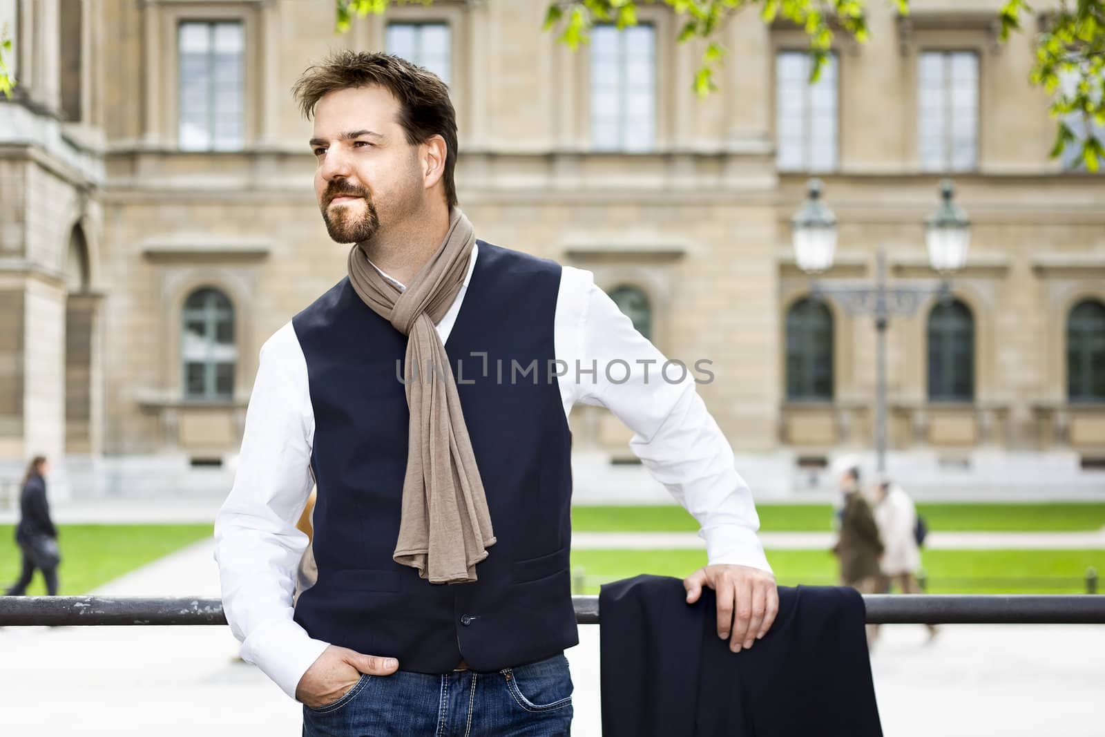 A handsome man with a goatee beard