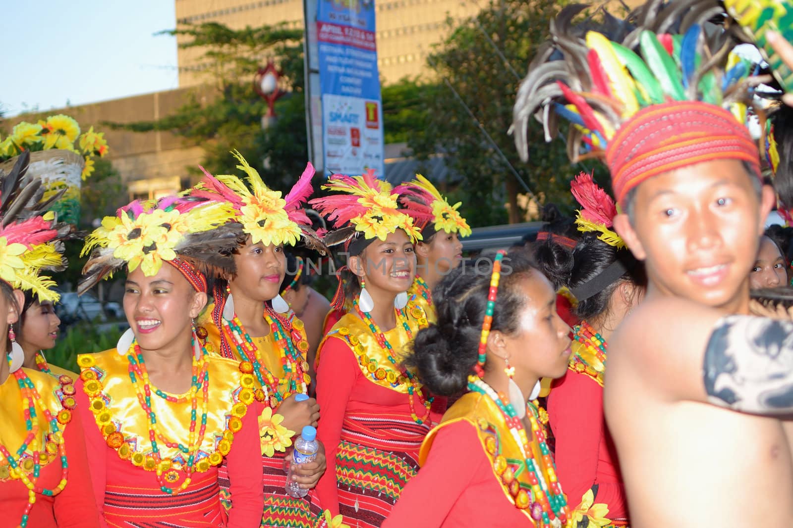 MANILA, PHILIPPINES - APR. 14: street dancers in their cultural dress  during Aliwan Fiesta, which is the biggest annual national festival competition on April 14, 2012 in Manila Philippines.