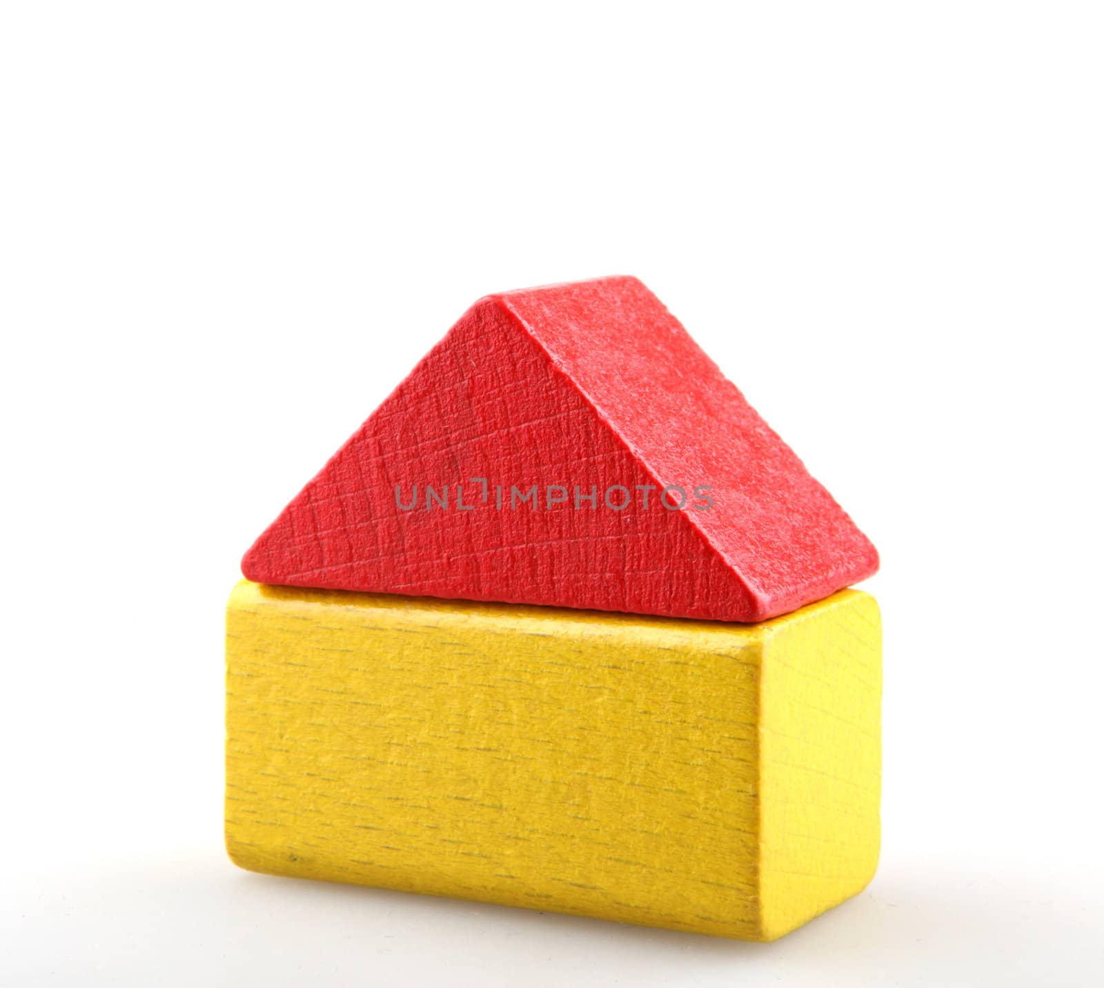 Wooden building blocks.