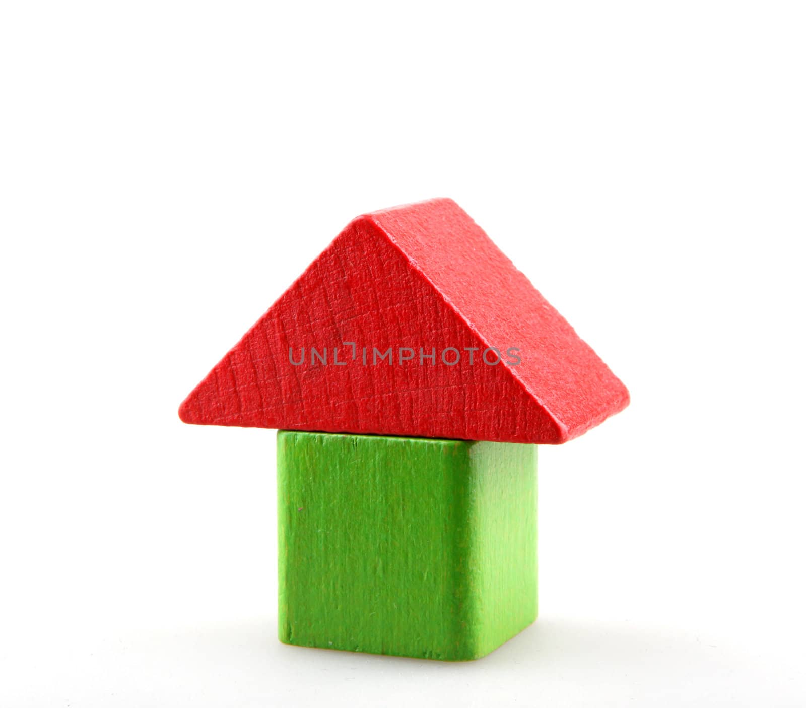 Wooden building blocks.
