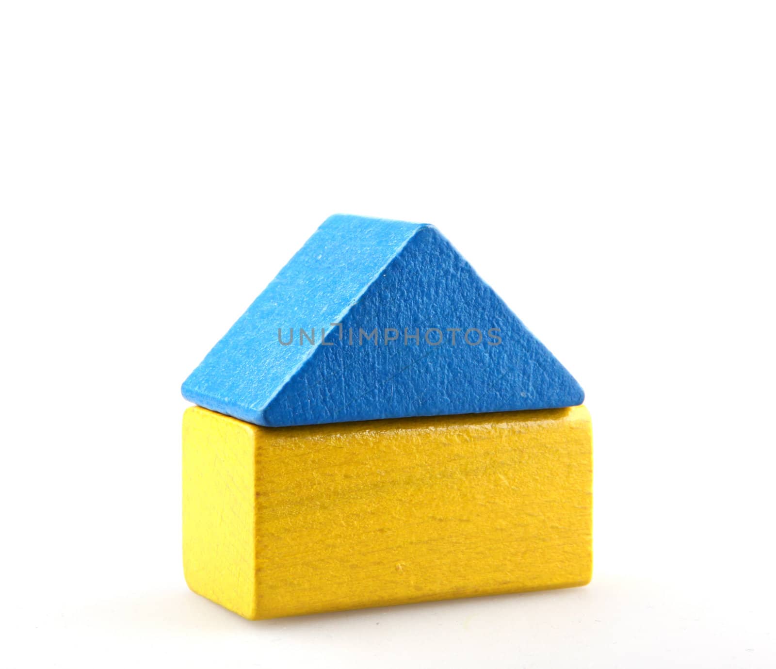Wooden building blocks.