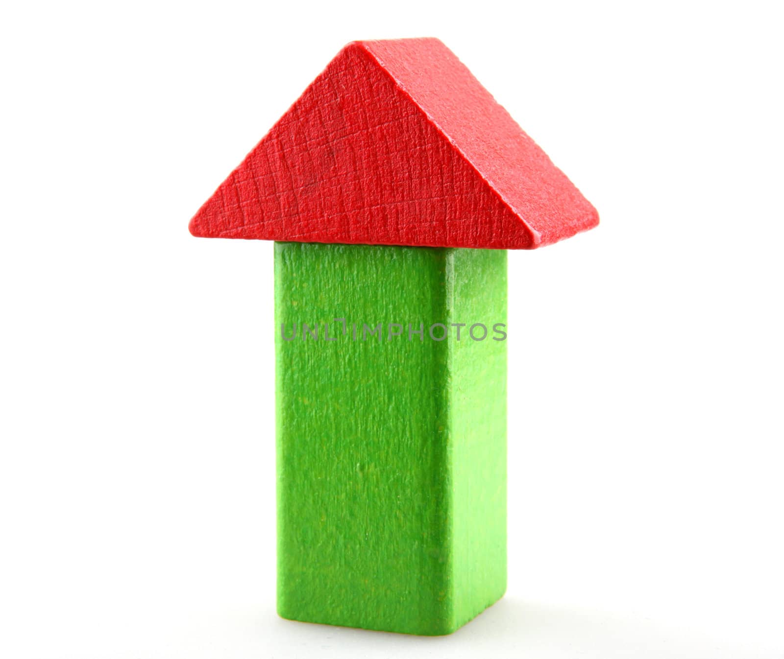 Wooden building blocks.