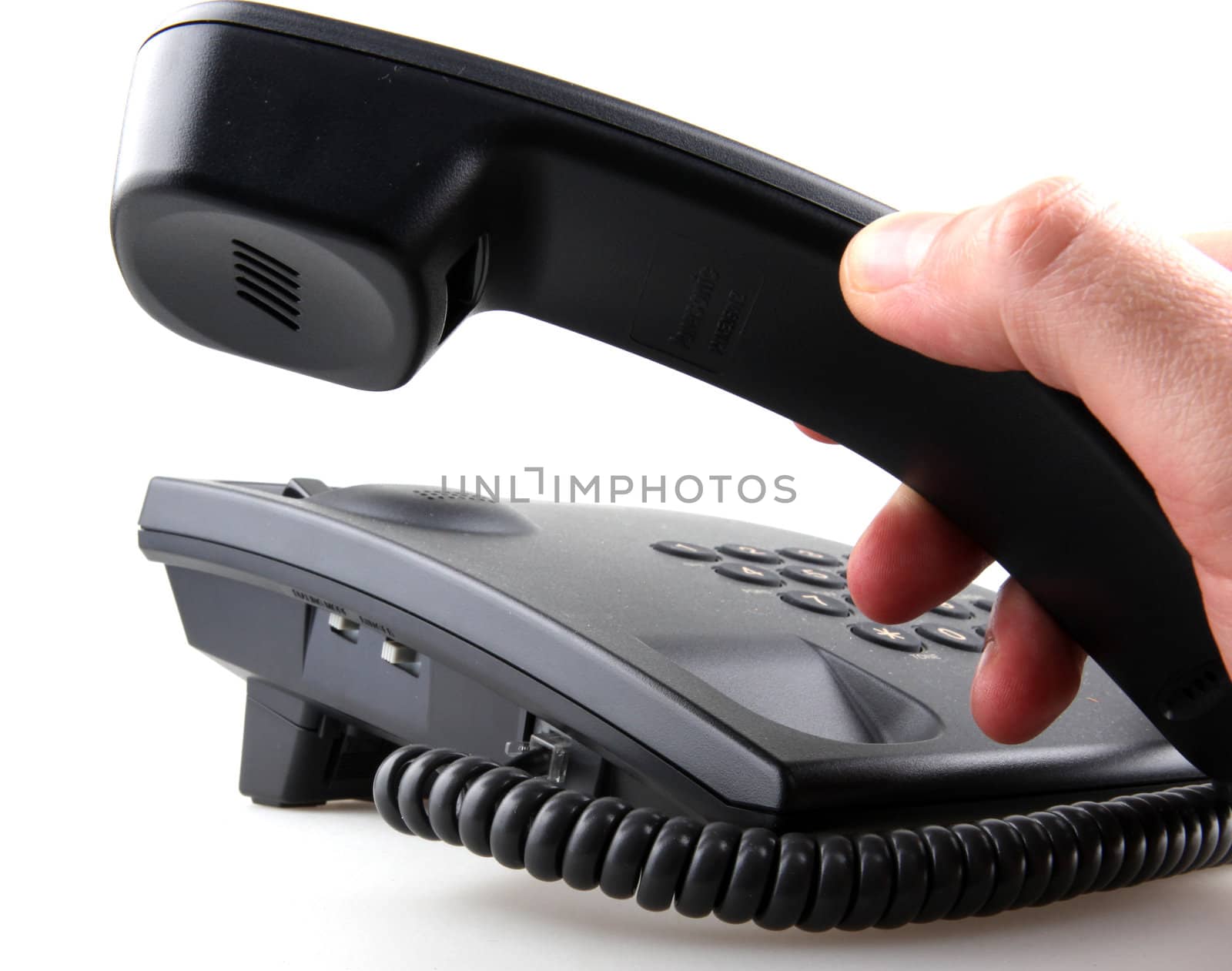 Telephone isolated on white.