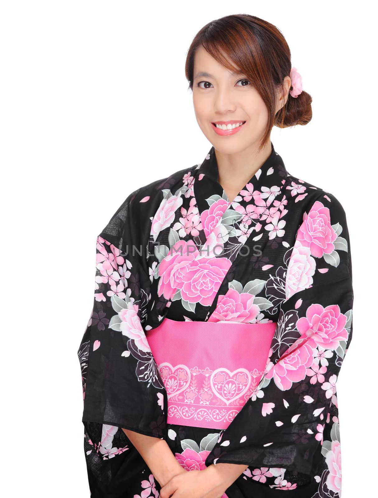 Japanese woman with traditional clothing