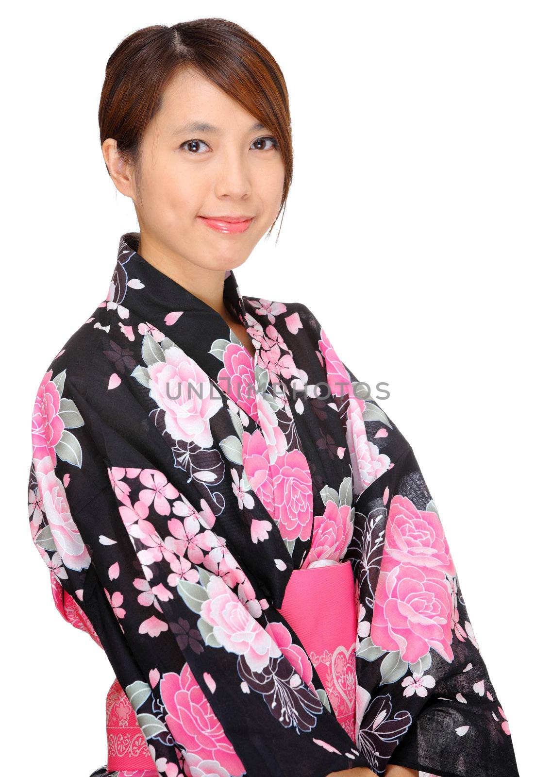 woman in kimono, Japan cloth