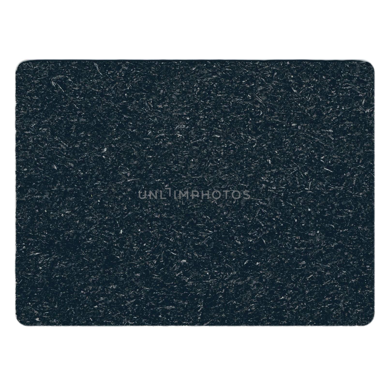 Mat pad used for noise reduction and sound proofing in the construction industry - isolated over white background