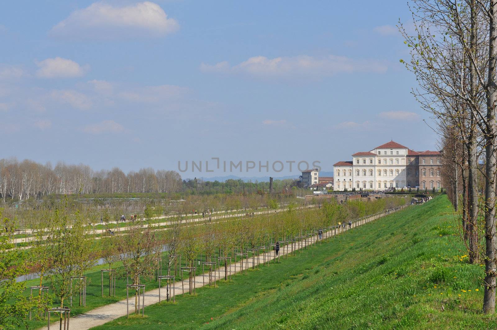 Reggia baroque royal palace in Venaria Reale Turin Italy