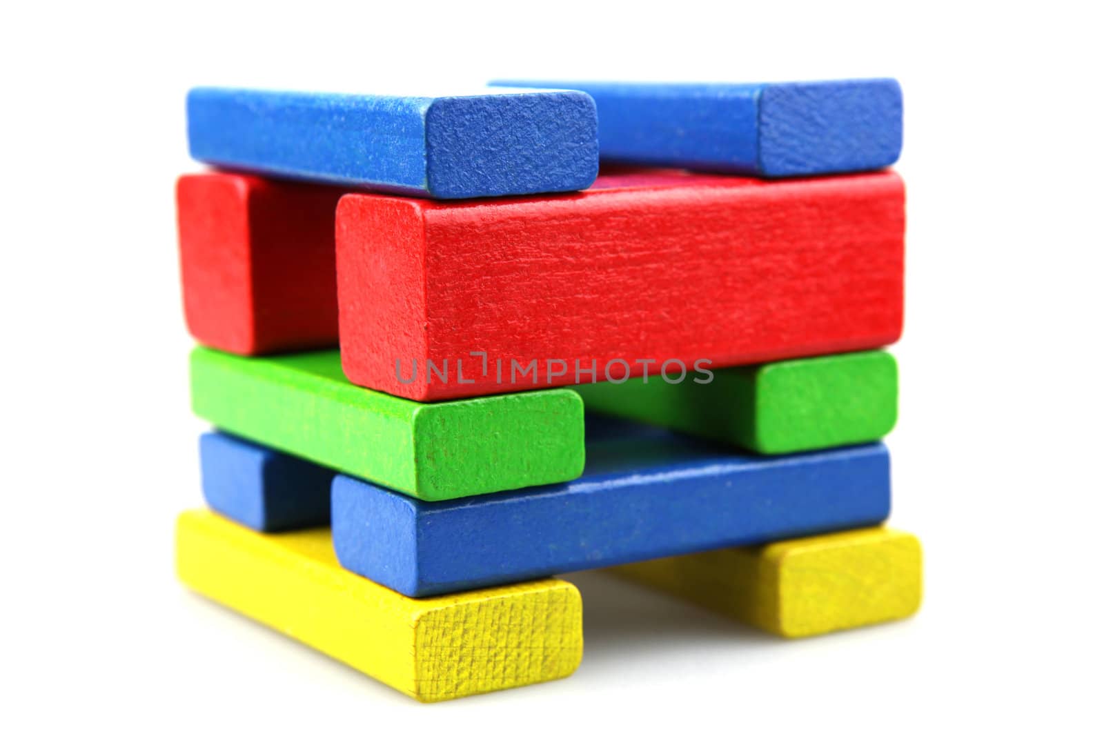 Wooden building blocks