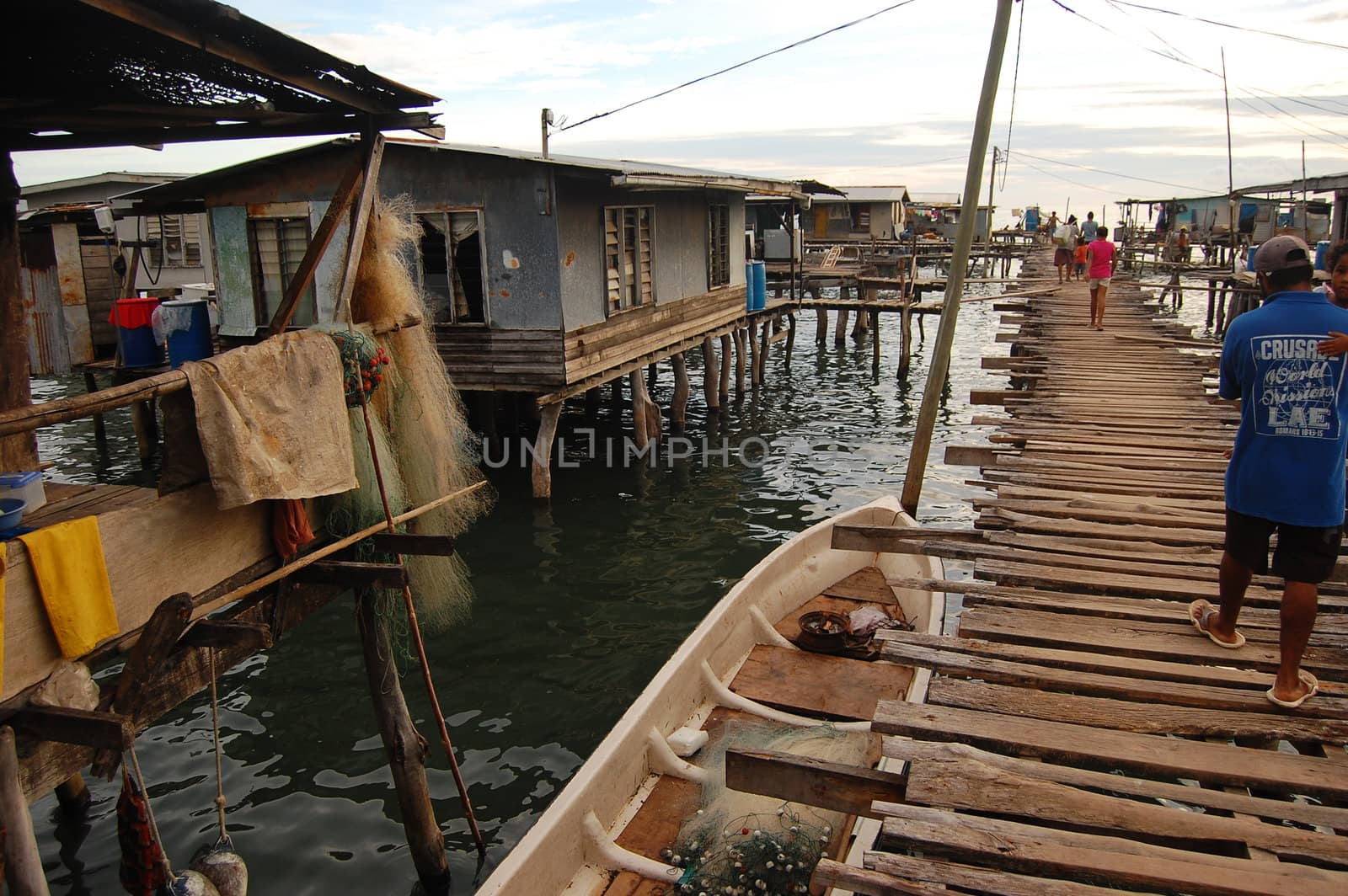 Village on water, Papua New Guinea