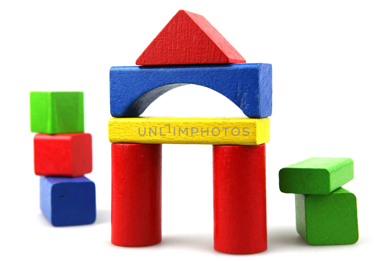 Wooden building blocks