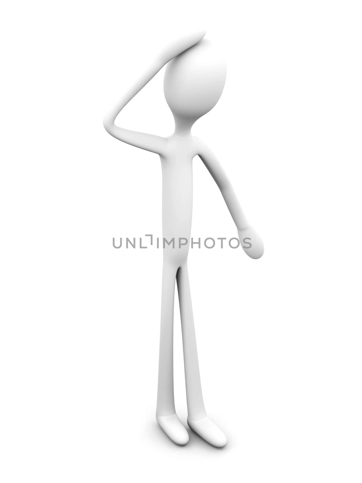 3D rendered Illustration. Isolated on white.